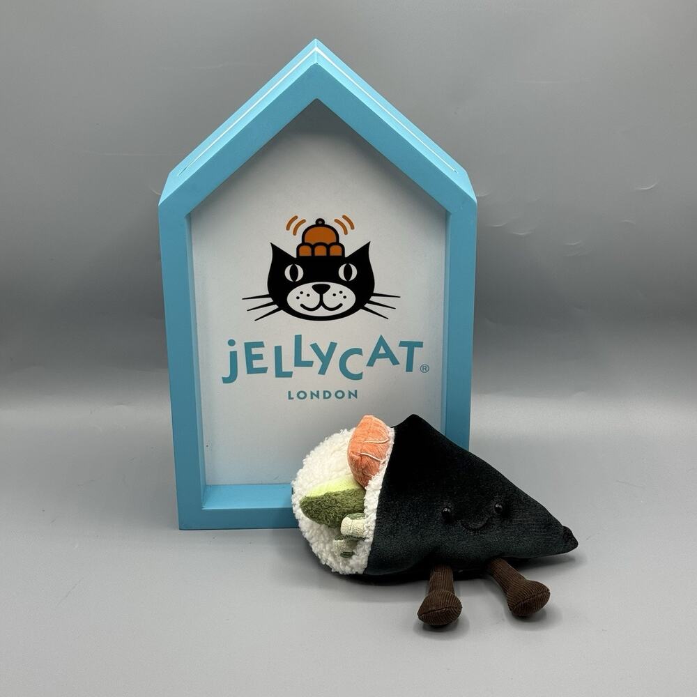 Jellycat Amuseables Coneroi Temaki Cone Sushi Hand Roll Plush Authentic NEW